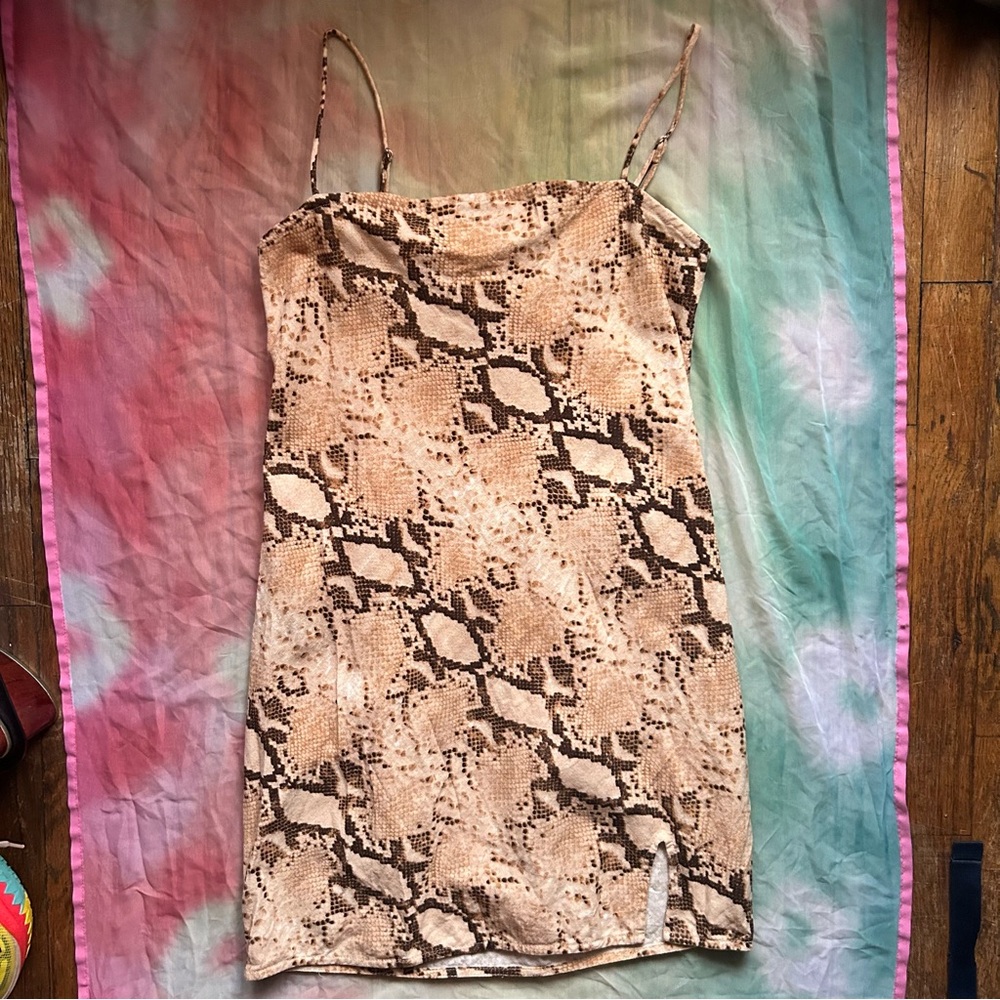 Revolve Indah Desert Python Mini Dress - image 5